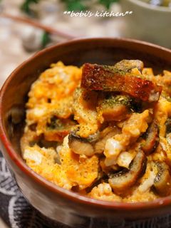 うなぎの蒲焼リメイク*うなたま丼*-レシピのメイン写真