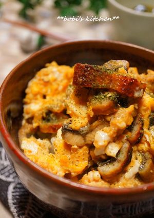 うなぎの蒲焼リメイク*うなたま丼*-レシピのメイン写真