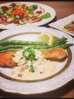 鮭のムニエル♡手作りタルタルソース添え-レシピのメイン写真