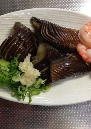 広島茄子とインドネシア海老のコラボ煮浸し-レシピのメイン写真