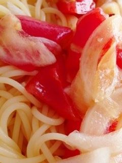 トマトポン酢の冷製パスタ-レシピのメイン写真