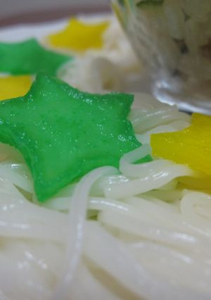 家の何でもない七夕そうめん-レシピのメイン写真