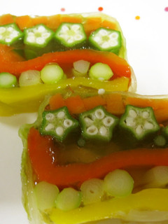 夏野菜テリーヌ♪-レシピのメイン写真