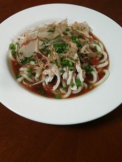 夏の冷製トマト生姜うどん-レシピのメイン写真