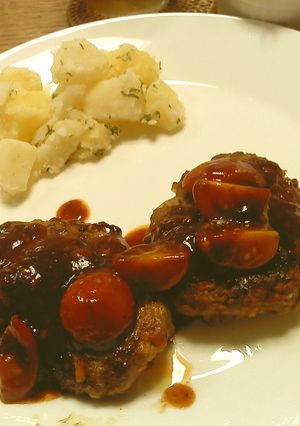 ハンバーグ-レシピのメイン写真