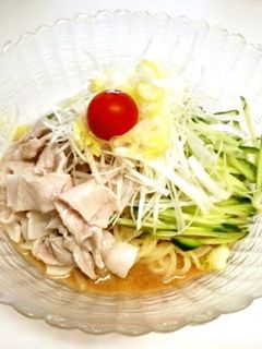 冷しゃぶのっけ「ゴマダレ冷やし中華」-レシピのメイン写真