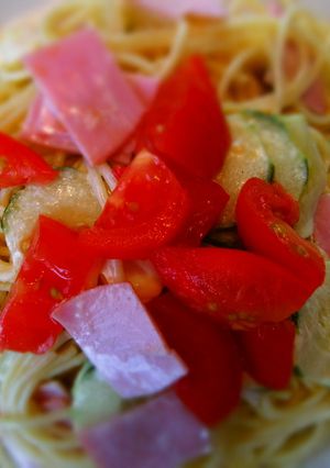 さっぱりサラダスパゲッティー-レシピのメイン写真