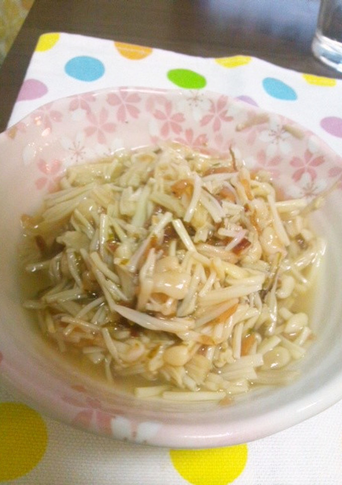 簡単♫えのきの梅しそ和え-レシピのメイン写真