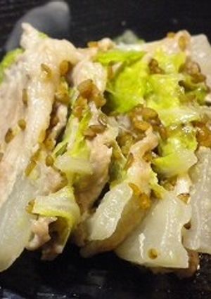 豆乳ごま　白菜豚肉重ね鍋-レシピのメイン写真