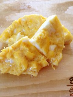 お弁当に☆レンジで1分卵焼き-レシピのメイン写真