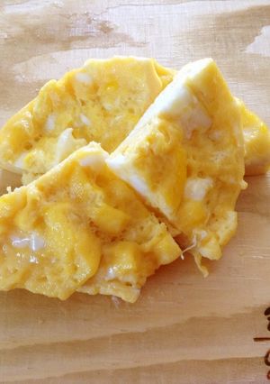 お弁当に☆レンジで1分卵焼き-レシピのメイン写真