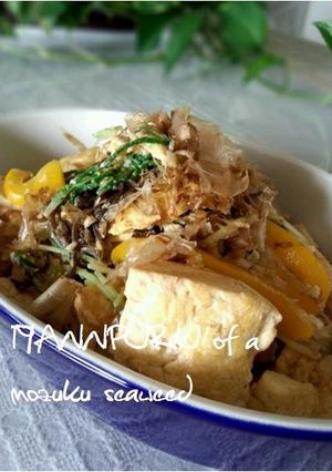 もずくと野菜のチャンプルー-レシピのメイン写真