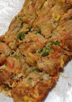 残ったそうめんリメイク！チヂミ風お焼き-レシピのメイン写真