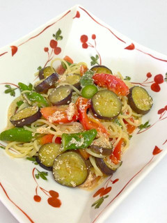 夏野菜のめんたいスープパスタ-レシピのメイン写真