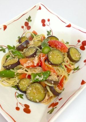 夏野菜のめんたいスープパスタ-レシピのメイン写真
