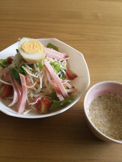 野菜たっぷりサラダゴマうどん-レシピのメイン写真