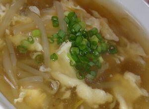 簡単!!大人気とろとろ卵中華もやしスープ-レシピのメイン写真