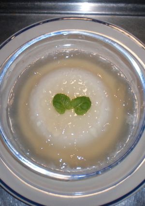 牛乳かん～ジュレのお酒掛け-レシピのメイン写真