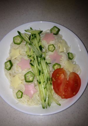 七夕に素麺-レシピのメイン写真