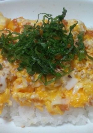 簡単☆鮭フレークの卵とじ丼-レシピのメイン写真