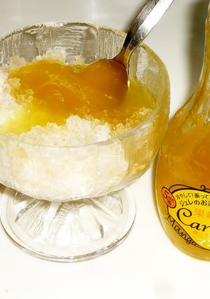 「果莉那」でマンゴー味のかき氷-レシピのメイン写真