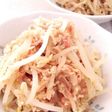 まな板包丁無用‼もやしとかにかまの卵炒め