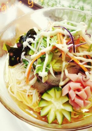 野菜を沢山☆サラダ素麺-レシピのメイン写真
