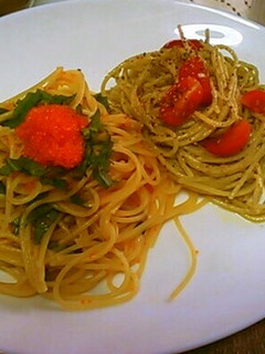 冷製パスタ☆とびっこ大葉&バジルトマト-レシピのメイン写真