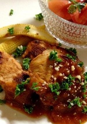 鶏むね肉☆オニケチャソース-レシピのメイン写真