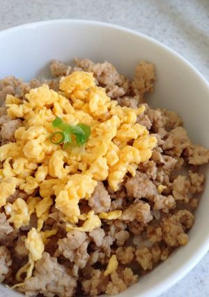 すりゴマ入り鶏そぼろ丼★-レシピのメイン写真