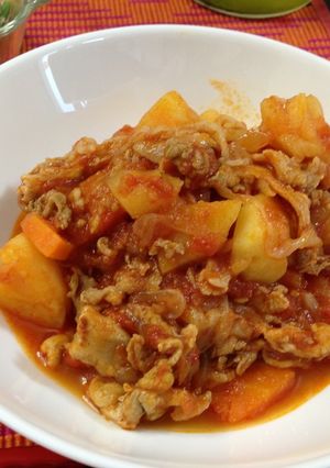 とまと肉じゃが-レシピのメイン写真