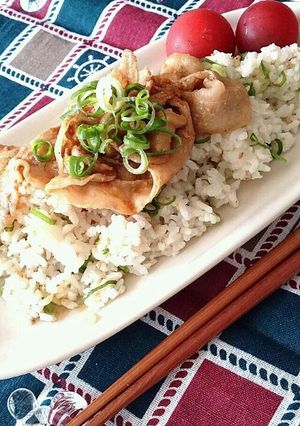 ゴマねぎご飯☆焼き肉のせ！ズボランチ♪-レシピのメイン写真