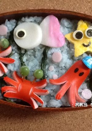 夏だね ♫ 海だね ♫ キャラ弁だね ♫-レシピのメイン写真