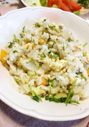 ちょっと糖質OFF　豆腐入りの炒飯-レシピのメイン写真