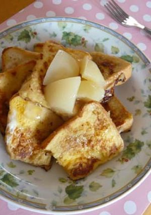 フレンチトースト　ももジュソースかけ-レシピのメイン写真