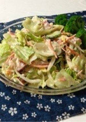 レタスとトマトのマヨネーズサラダ-レシピのメイン写真