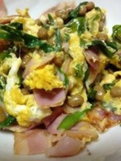 ニラ玉納豆♪-レシピのメイン写真