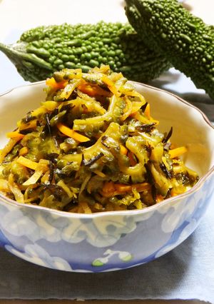 ゴーヤをプラス！切干大根とひじきの煮物-レシピのメイン写真