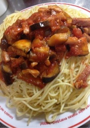 なすとベーコンのトマトパスタ-レシピのメイン写真