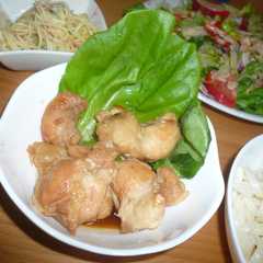 รูปของ 鶏こにくで☆一口照り焼き~♪