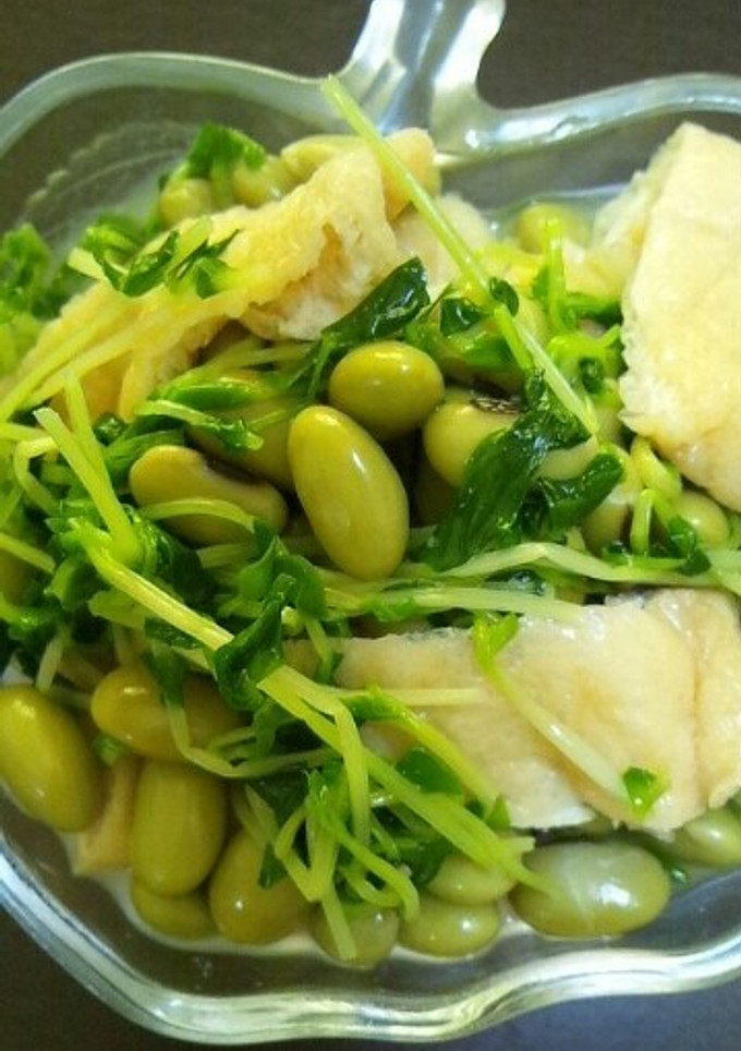 豆苗と枝豆の煮物-レシピのメイン写真