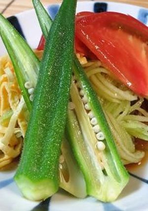 キュウリが麺！冷やし中華風サラダ-レシピのメイン写真