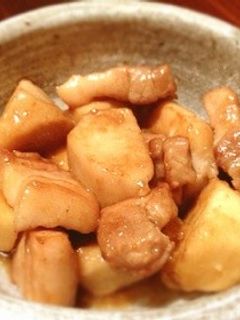 フライパンで!こっくり里芋と豚バラの煮物-レシピのメイン写真