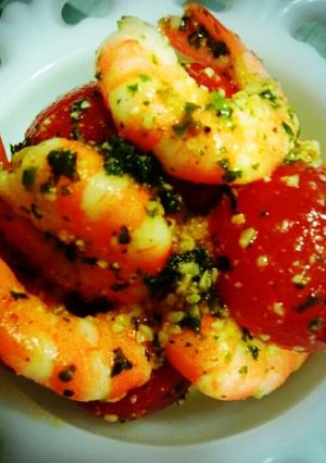 小エビとミニトマトのカレー風味のカクテル-レシピのメイン写真