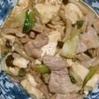 豆腐と豚肉の甘辛炒め
