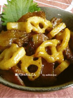 豚バラ×れんこんのお酢煮-レシピのメイン写真