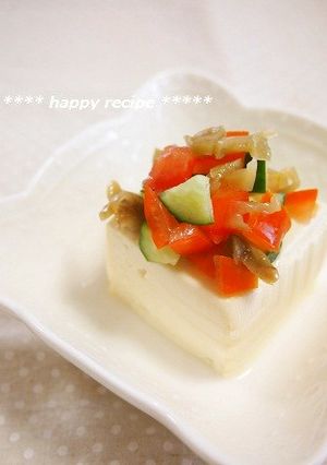 和えるだけ♫簡単カラフル中華風冷奴-レシピのメイン写真