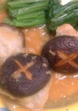 しいたけとサトイモ団子の煮物-レシピのメイン写真