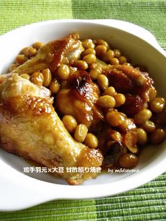 鶏手羽元×大豆 の甘酢照り焼き-レシピのメイン写真