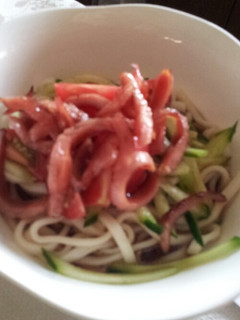 夏バテには冷やしうどん-レシピのメイン写真